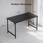 Cubiker Computer Desk, 40 inch Small Home Office Desk for Small Spaces, Modern Simple Style for Home, Office, Dark Black