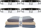 4 Pieces Bed Sheet Organizer Bands, Sheet Organizers and Storage Label Bands, Sheet Label for Bedding, Sheets Organizer for Closet,Sheet Keepers Linen Labels Bedding Bands (4Pcs Full)