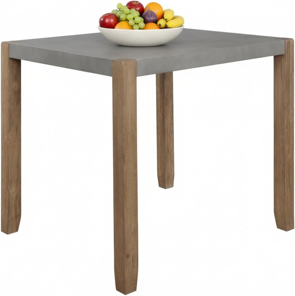 Alaterre Furniture Newport Dining Table for 4 – Rustic Industrial 42” x 36” K...