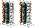 Restaurantware Restpresso 6.5 x 3.7 x 10.4 Inch Coffee Capsule Holder 1 Durable Pod Stand - Holds 42 Nespresso Capsules 4 Raised Legs Iron Espresso Pod Organizer Pods Not Included (Pack of 2)