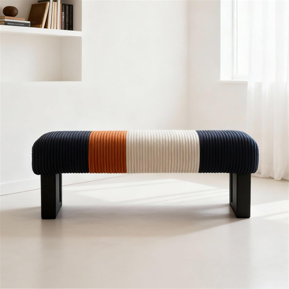 Modern Bed end Bench Bedroom Living Room Dressing Shoe Changing Entryway(Small)