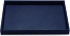 Oirlv Elegant Blue Jewelry Display Tray Stackable Jewelry Trays Jewelry Drawer Organizer Rings Earrings Necklace Storage