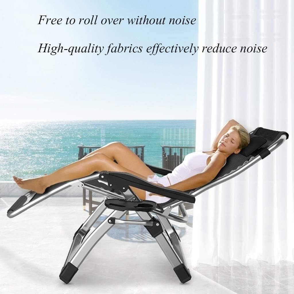 Recliner Garden Chairs, Sun Loungers Recliners Folding Gravity for Patio, Lawn & Garden(Style B)