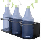 Koova 3 All-Purpose Spray Bottle Holder | Easy Install Wall Mount Hardware Included | Heavy-Duty Powder Coated Steel Storage Rack for Garage And Home | Craft Workspace Paint Bottle Organizer USA Made
