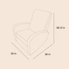 Storkcraft Santa Monica Power Recliner Swivel Glider, Dune Basketweave | Effortless Electronic Power Recline, USB-A & USB-C Charger