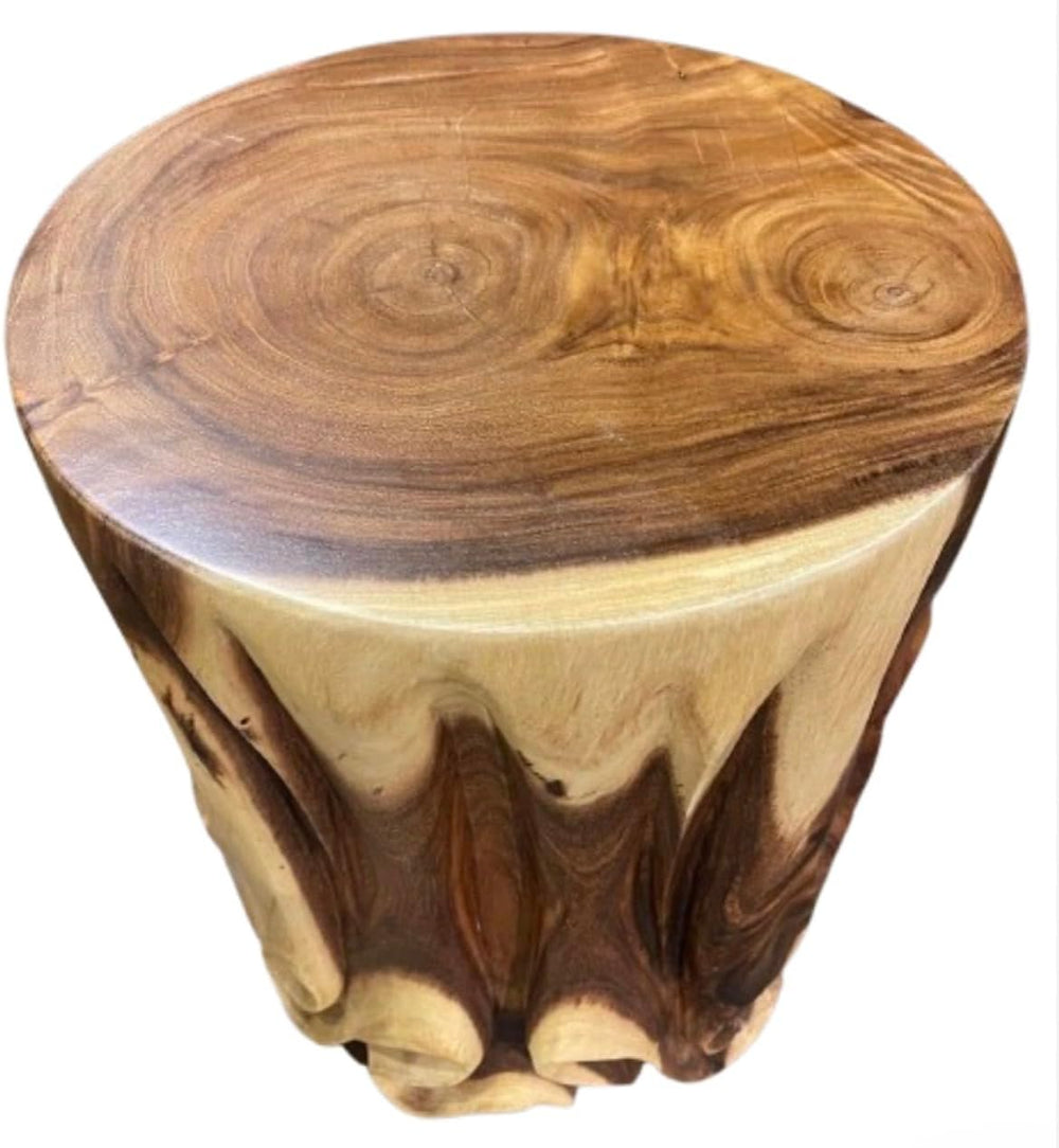 Hand Carved End Table