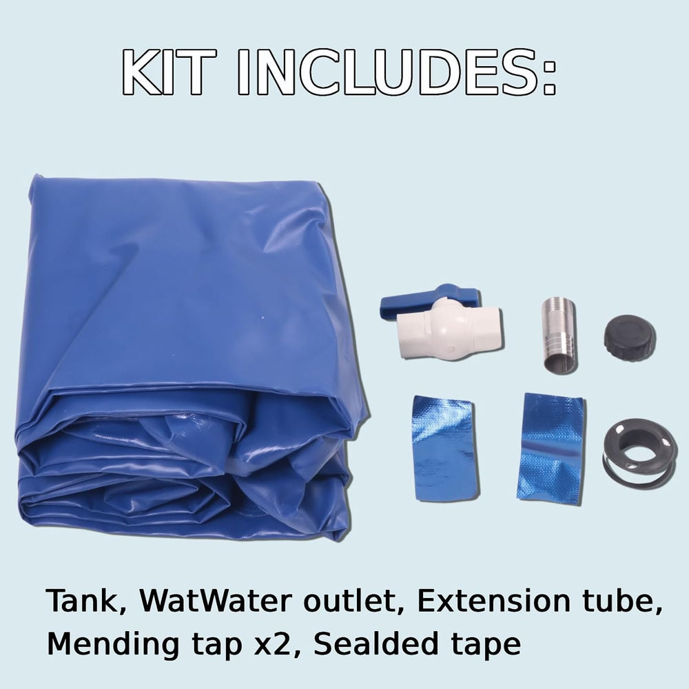 Japard 110 L / 30 Gal Water Bladder Tank, Foldable Portable Rainwater Storage...