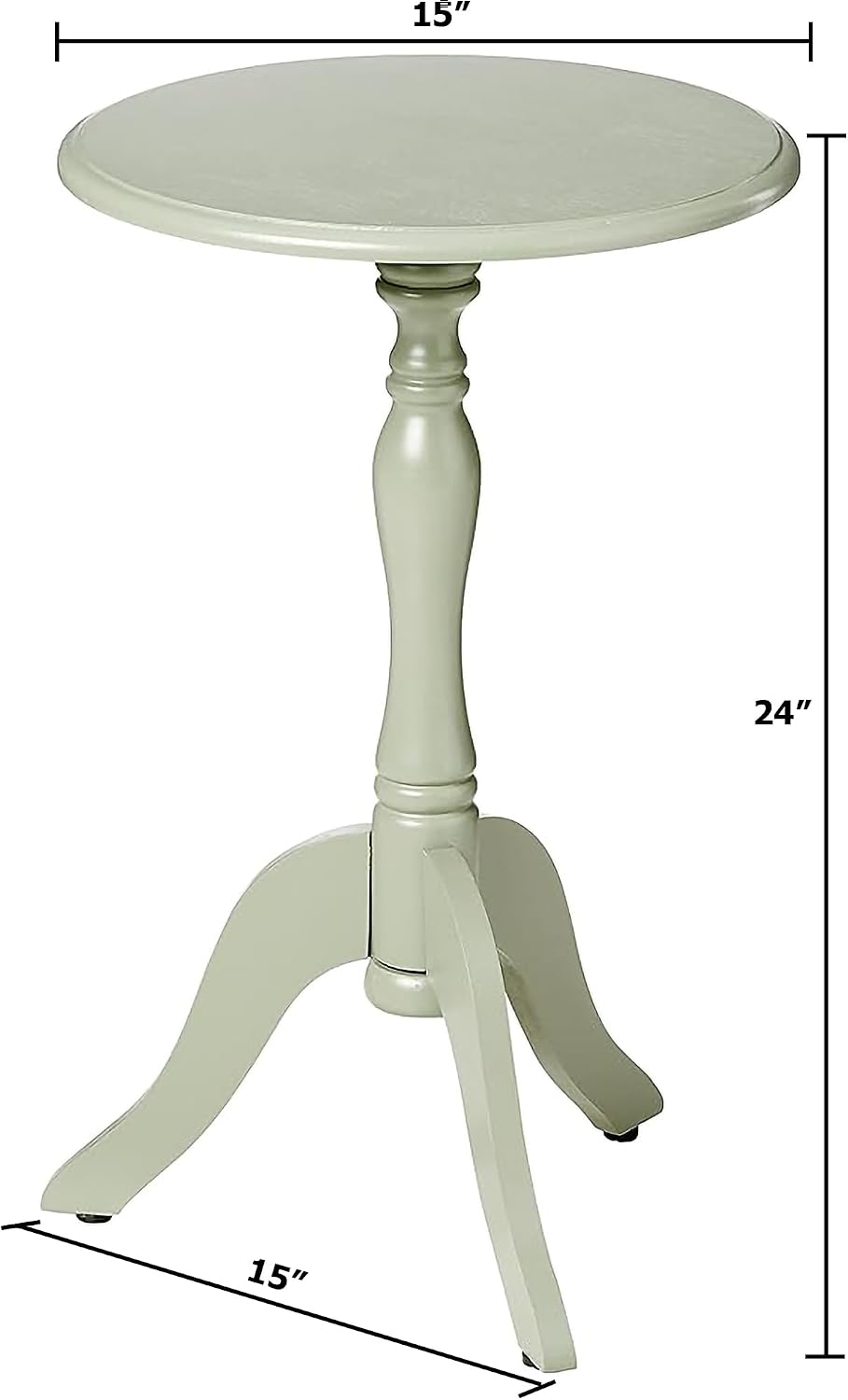 Decor Therapy Simplify Pedestal Accent Table, Olive Branch