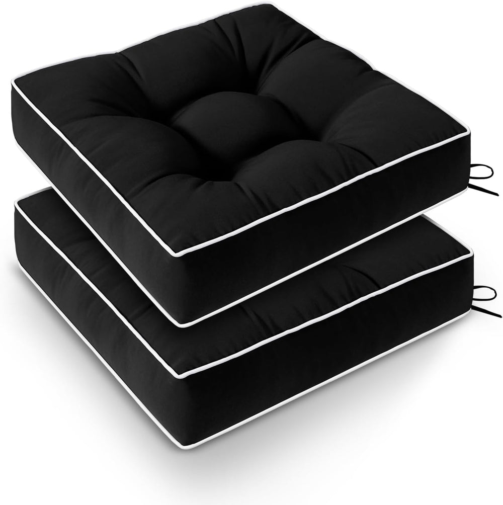 Wellsin Outdoor Chair Cushions Set of 2, Patio Cushions for Outdoor Furniture...