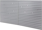 Slat Wall Paneling 8x4 FT, PVC SlatWall Panels Garage Organizer Storage System with Hooks & Accessories, Heavy Duty Wall Mounted Rack