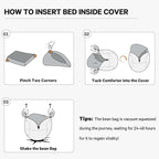 Bean Bag Chairs for Adults - Giant Bean Bag Chair Convertible Bean Bag Bed - Beanbag Chair with Microfiber Cover/Furniture Foam Filler - Floor Couch Sofa in Bedroom Dorm Room - Full Carbon Black