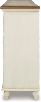 Signature Design by Ashley Roranville French Country Accent Cabinet or Server, White