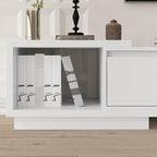 FAMAPY Extendable TV Console Table Modern TV Cabinet with Drawers, Contemporary Entertainment Center Media Storage Console Table for Living Room White (65.4-106.3”W x 15.7”D x 15.4”H)
