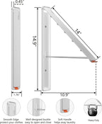 Dr.DJ Clothes Drying Rack, Wall-Mounted Retractable & Foldable Clothes Hanger for Laundry Room Organization and Storage, Clothes Hanger Rack for Dorm, Closet, Balcony(1 Pack, White)
