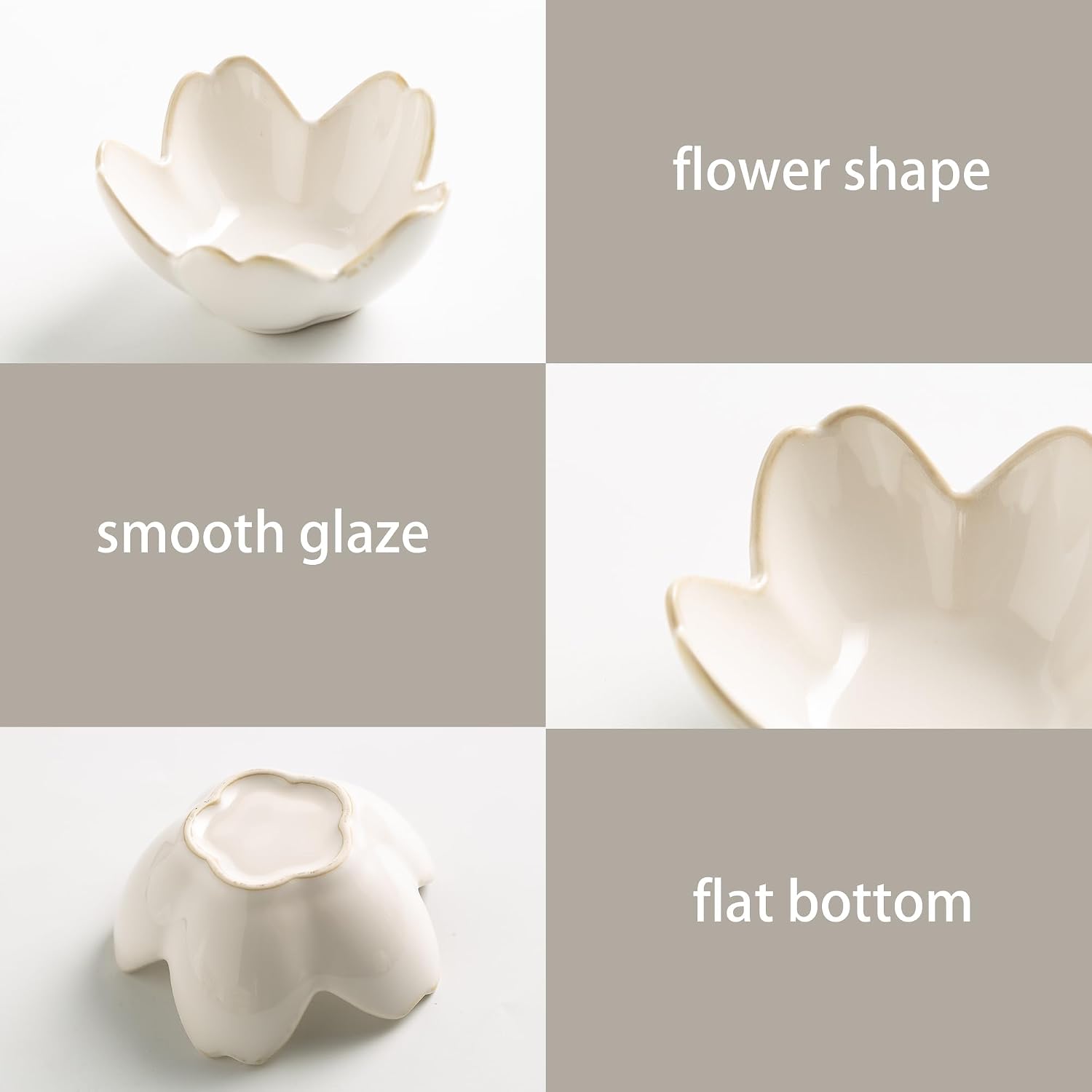 Flower Ring Holder Dish, Ceramic Jewelry Tray, Small Trinket Dish | Jewelry plate bowl works as a cute ring holder dish, adding aesthetic room decor and Christmas birthday gifts for women.