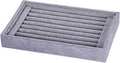Valyria Velvet 7 Slots Ring Earrings Trays Showcase Display Jewelry Organizer (Grey)