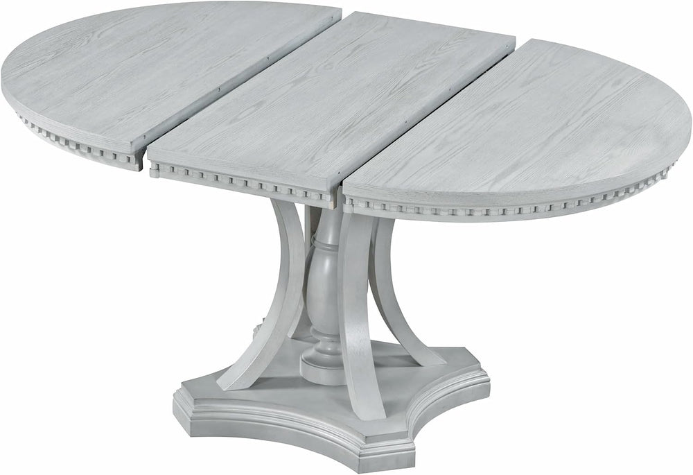 Knocbel Extendable Dining Table Set for 4-6, Round Oval Dining Table with 4 C...