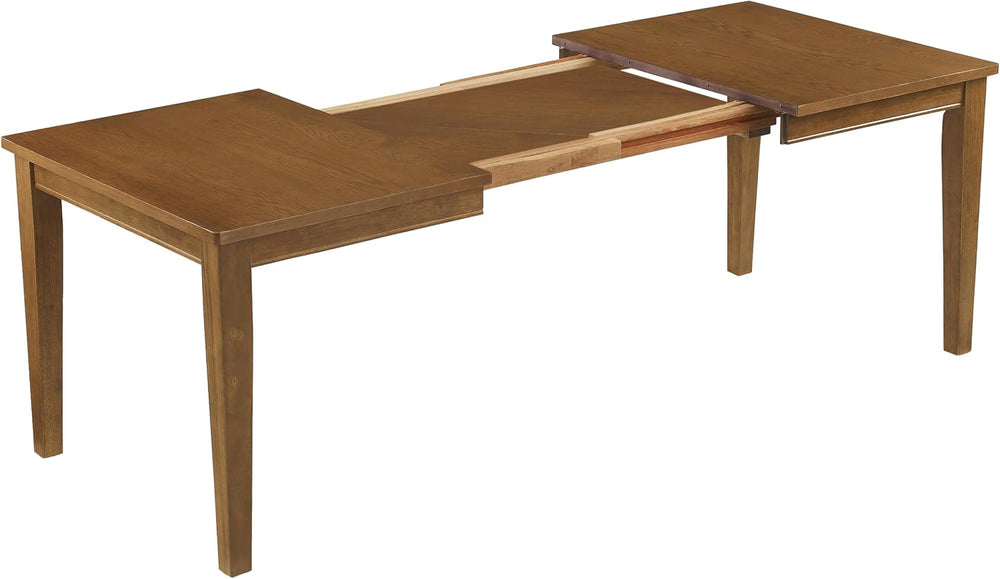 Crosley Furniture Alessia Traditional Wood Dining Room Table with Leaf Extens...