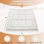 Japanese Floor Futon Queen Foldable Futon Mattress for Floor Tatami Mattress Portable Rollaway Bed for Guest Playmat for Kids Tatami Sleeping Pad Japanese Mattress for Adults Beige A