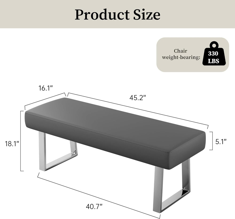 JIEXI Bedroom Bench Bed end upholstered Bench Indoor Corner Small Bench, with...