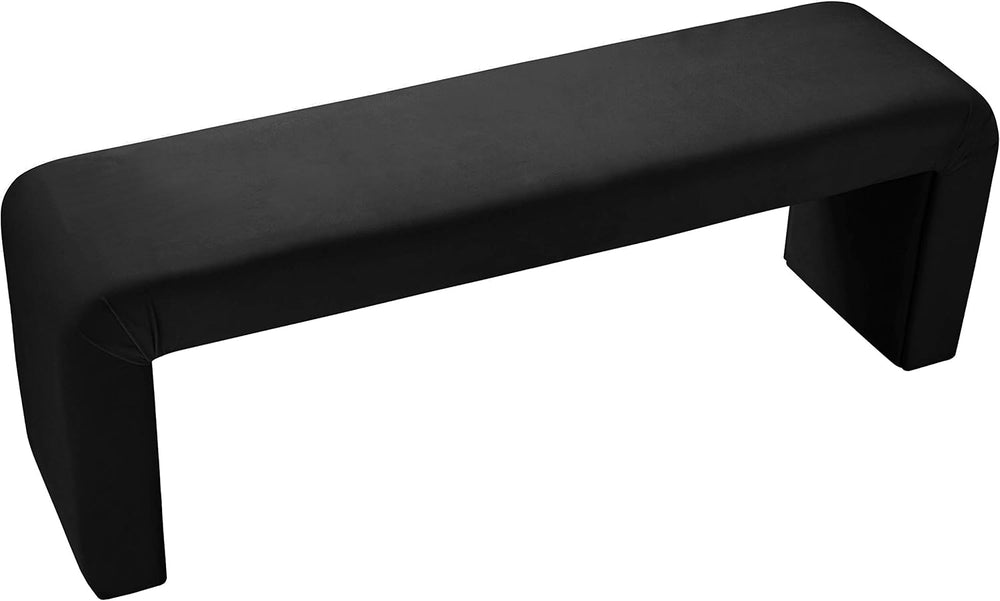 Meridian Furniture Minimalist Collection Modern | Contemporary Velvet Upholst...
