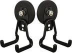MUTUACTOR New Upgraded Strong Magnetic Hooks,2-Pack Unique Heavy Duty Magnetic Hook for Hanging,20lbs Anti-Scratch Magnet Storage Hook for Storing Cordless Impact Drivers Trailer Cord Garage Tools
