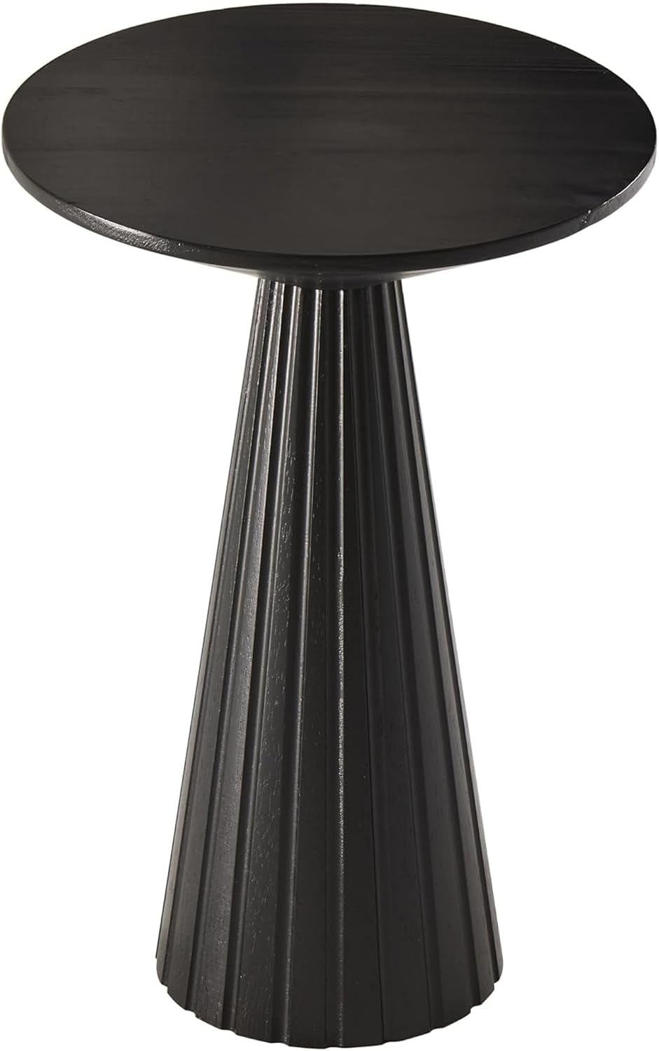 COZAYH Pedestal Small Drink Table Round Martini Table Wood Plant Stand End Ta...
