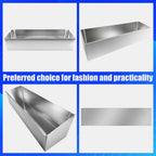 Aluminum Fuel Tank Rack Multi Use Storage Cabinet Holder Practical Kettle Racks Length 46" Accommodate 4 5-Gallon Jugs Suitable for Garage Enclosed Racing Trailer Work Area Silver