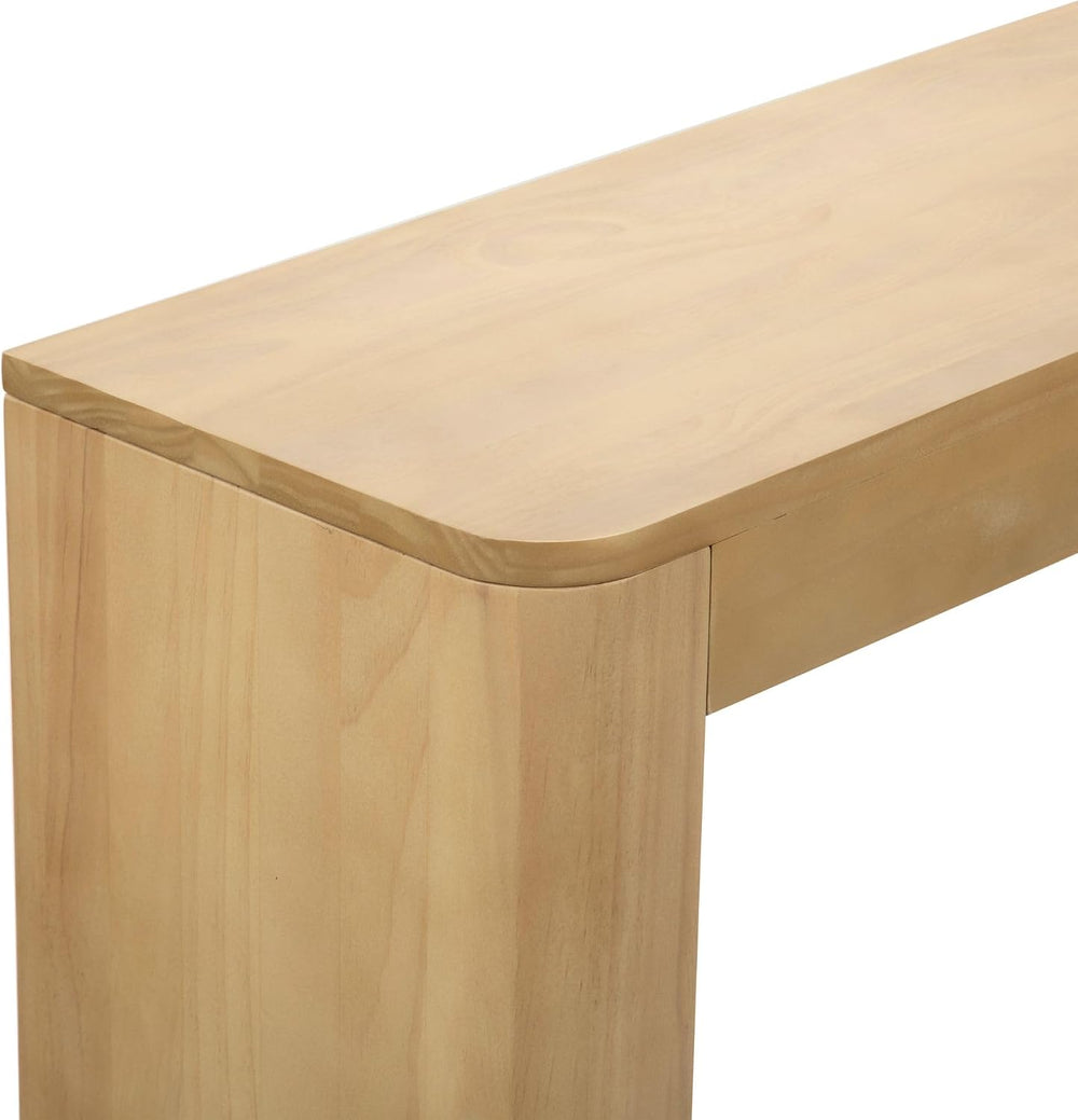 Plank+Beam Contour Console Table, 56 Inch, Blonde