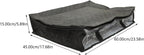 SAFIGLE Foldable Under Bed Storage Bag for Clothes Quilts Breathable Non-woven Organizer with Easy-open Zipper and Transparent Window for Blankets Pillows Sweaters Seasonal Clothing