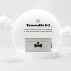 Dog Toy Basket with Lid, Dog Basket for Toys, Dogs Toy Box with Cotton Rope Handles, Collapsible Storage Bins for Pet Toys, Dogs Storage Organizer, Gray