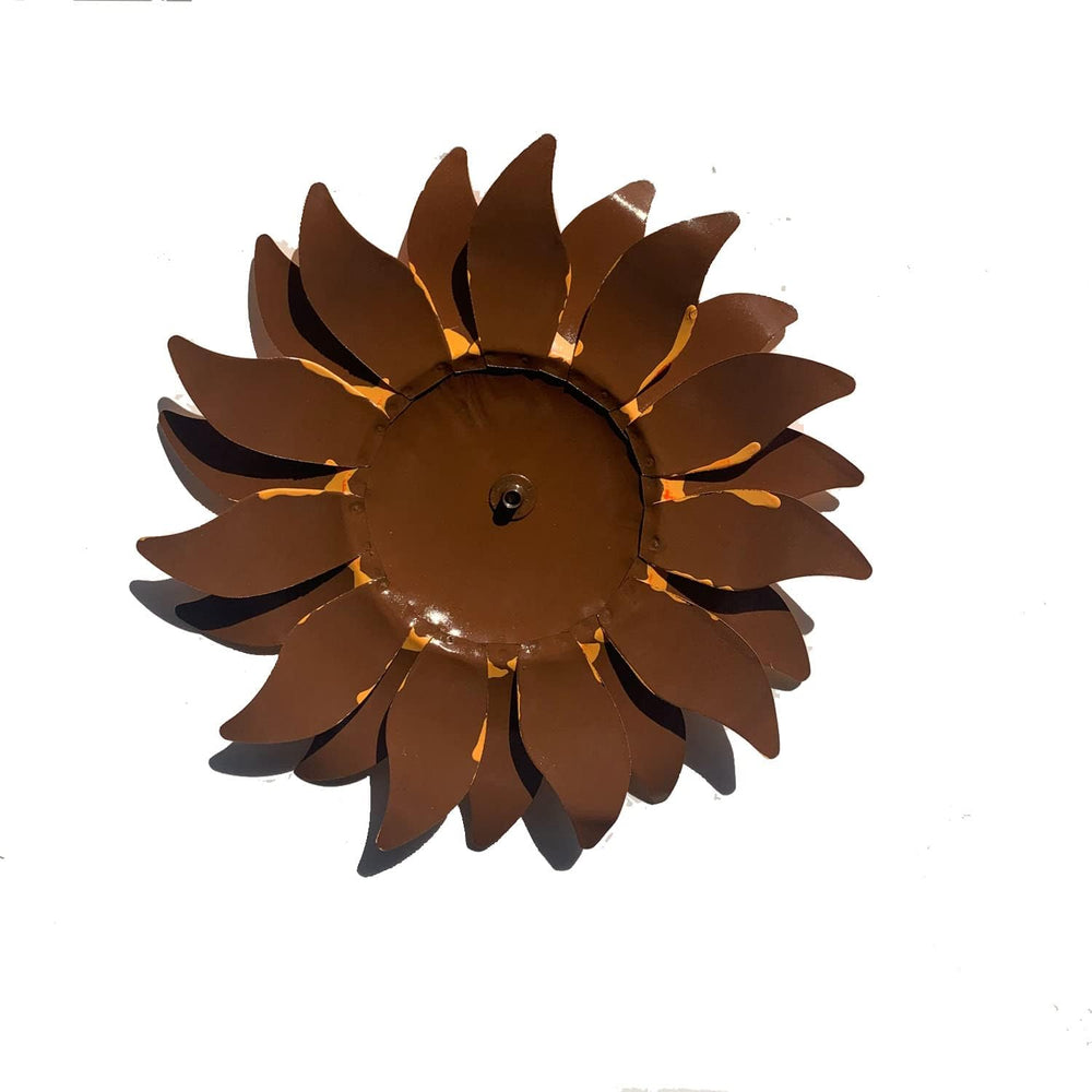 Vintage Metal Sunflower Garden Stake,32 Inches, 2 Pack Planter Stand for Home...