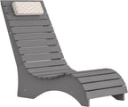Pool Chairs Set of 2, Fade-Proof for Shallow Water with Headrest | Anti-Floating Pool lounge chairs fit 8–10in baja shelf, tanning chair, all-weather HDPS frame, non-slip build, up to 330 lbs