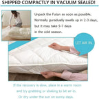 EMOOR Foldable Japanese Futon Mattress Topper CLASSE-Topper Tatami Floor Mattress, Twin Size (39x79in), Made in Japan