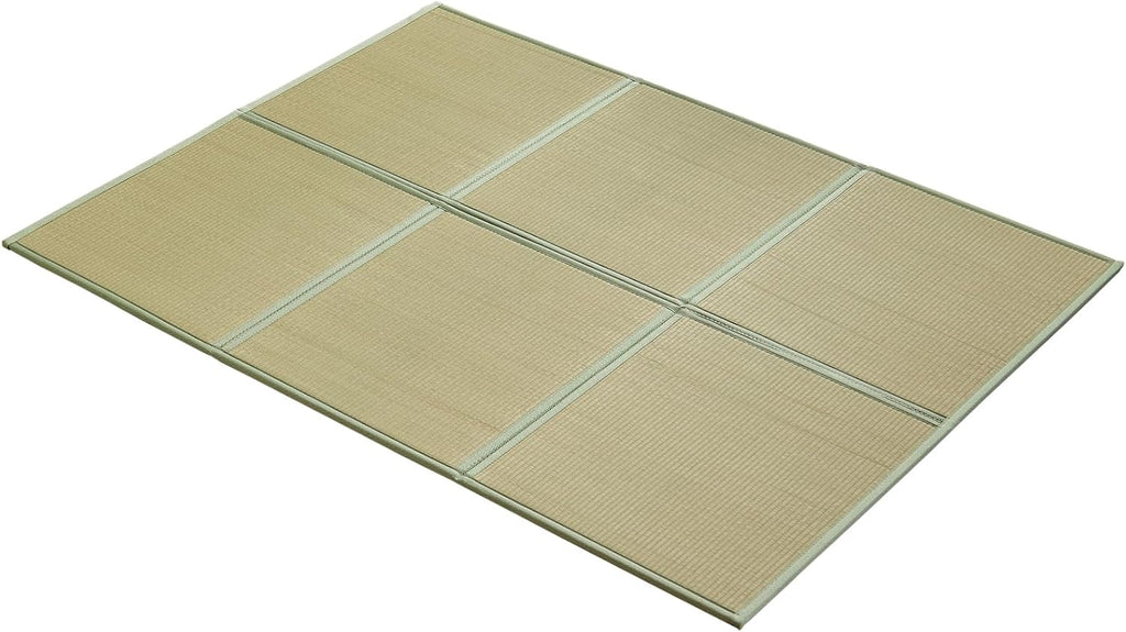 Natural Rush Grass Floor Tatami Mat,Queen, 79" x 59" x 0.5" | Japanese Portable Folding Firm Traditional Bed Mattress, Foldable Pad Futon,for Sleeping,Sitting,Yoga,Relaxing,Zen
