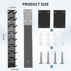 Hat Organizer for Baseball Caps,Hat Rack for Wall to Organize Collections& Reduce Clutter,Strong Adhesive Mount Holds 18 Hats,No Drilling,Closet Door and Bedroom,Gift for Hat Lovers(2PCSBlack)