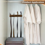 PH PandaHall Belt Organizer, Wooden Belt Holder Wall Mounted Belts Hanger with Slots Space Saving Storage for 10 Belts, Home Bedroom Closet Retail Shop, Camel, 1pc, 10.7x1.5x2.4inch