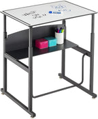 Safco Alphabetter Desk, 28" x 20", Gray Classroom and Home School Desk