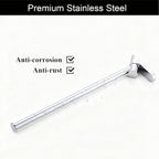 NEWRAIN Wall Mounted Drying Rack, Stainless Steel Folding Laundry Hanging Rack, Chrome Swivel Space Saving Clothes Hanger Rack for Bedroom Bathroom Laundry