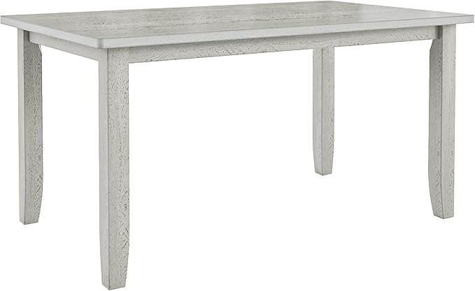 Solid Wood Dining Table, Part of Dining Table Set, Mix and Match Table, Chair Sold Separately for Dining Room, Kitchen, Grey