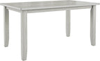 Solid Wood Dining Table, Part of Dining Table Set, Mix and Match Table, Chair Sold Separately for Dining Room, Kitchen, Grey