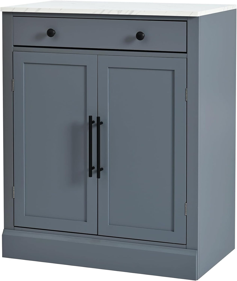 Freestanding Kitchen Pantry,Buffet Food Storage,Coffee Bar Cabinet with Drawe...