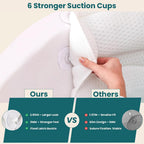Bathtub Tray and Bath Pillow Set – Expandable Bamboo Bathtub Caddy with Phone & Wine Holder, Soft Bath Pillows for Tub & Head/Neck Support
