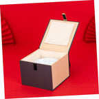 OHPHCALL Decorative Storage Box with Lid Tea Cup Packing Box for Teaware Storage Small Crafts and Jewelry Office Gift 5.31 X 5.31 X 4.33 in