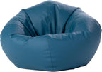 FDP 30" Vinyl Bean Bag Chair, Furniture for Kids and Teens, Perfect for Reading, Playing Video Games or Relaxing - Peacock
