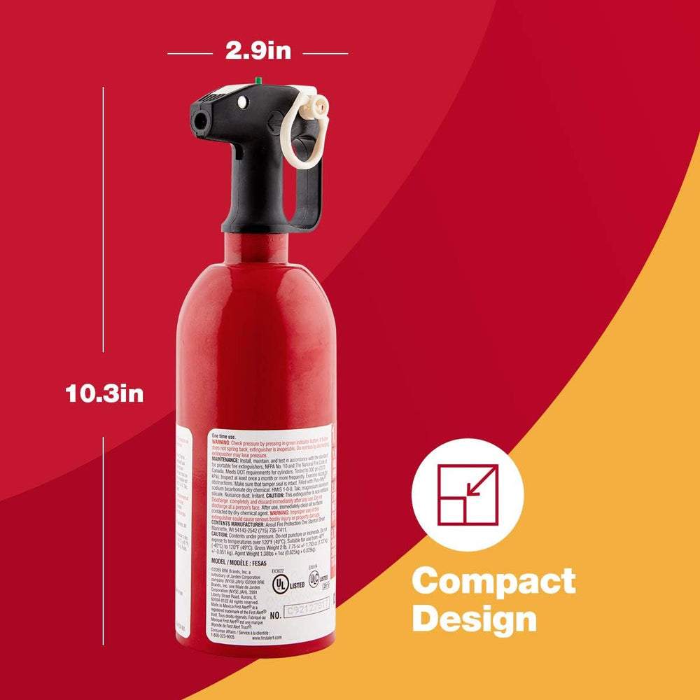 First Alert Fire Extinguisher, Automotive Use