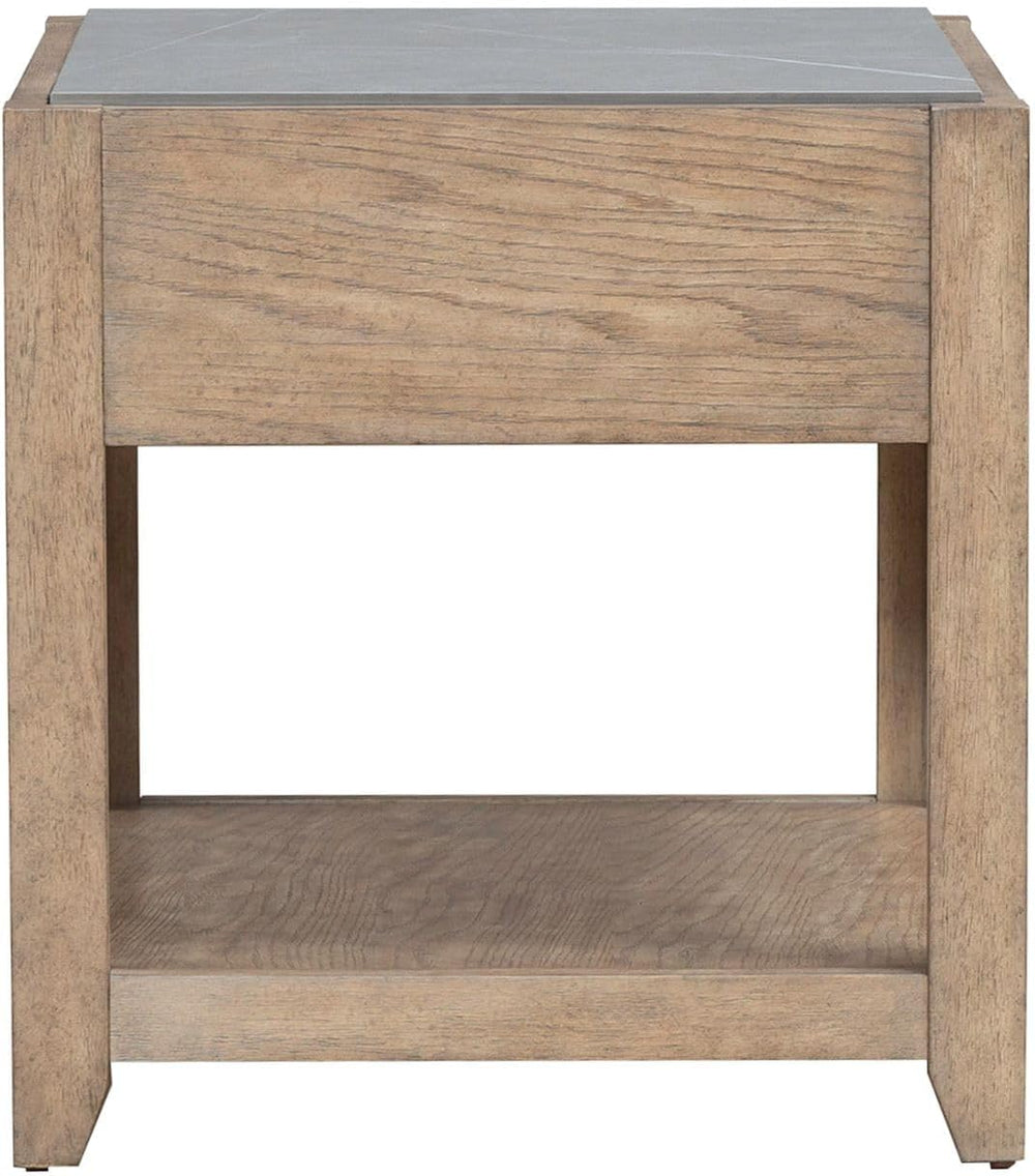 Liberty Furniture Millstone End Table with Unique Tile Top for Living Room - ...