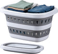 Monozuki Collapsible Plastic Laundry Basket 10.6 gallon(40L) Eco-recycled material- Foldable Pop Up Storage Container/Organizer - Space Saving Hamper/Basket BPA Free