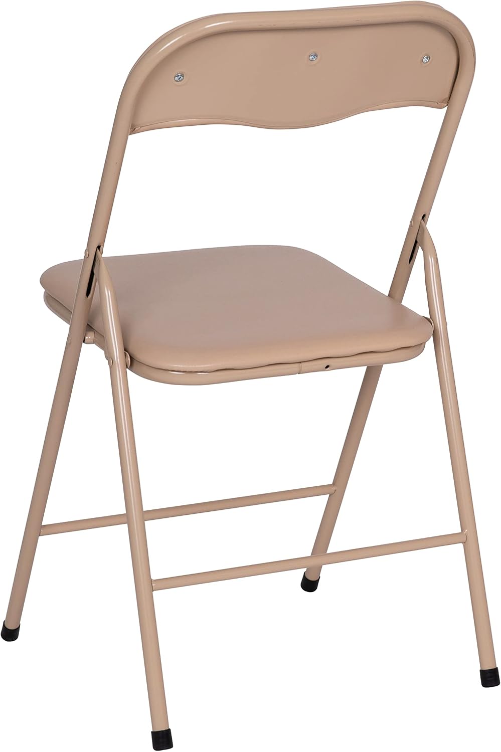 EMMA + OLIVER Tan Square Folding Card Table and Chairs Set for 4 Players | Li...