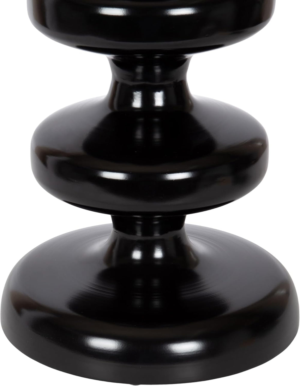 Kate and Laurel Fondi Modern Metal Round Side Table, 12 x 12 x 21, Black, Dor...